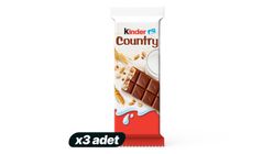 3x Kinder Country Chocolate 23.5 g Bundle