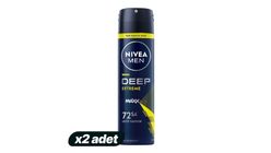 2x NIVEA MEN Deep Extreme Spray Deodorant 150 ml Bundle
