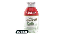 3x Eker Green Tea & Apple Probiotic Kefir 290 ml Bundle