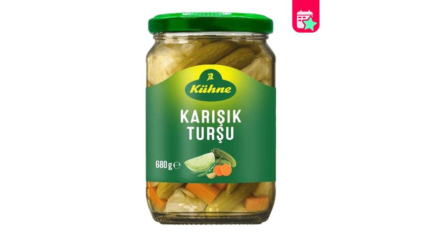 Kühne Turkish Type Mixed Pickles 680 g