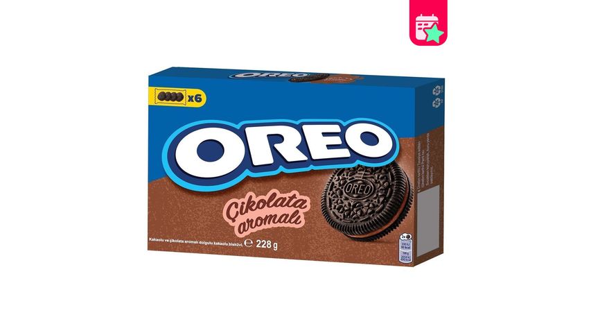 Oreo Cocoa Chocolate Cream Biscuits 228 g
