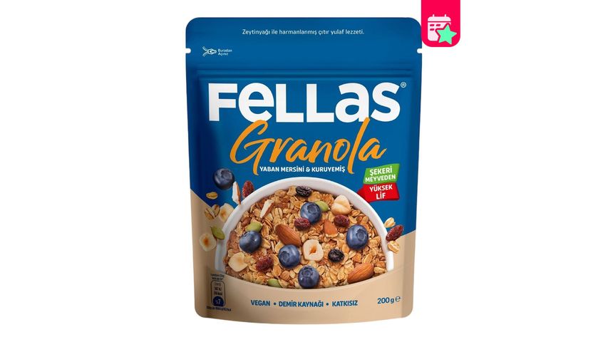 Fellas Blueberry & Nut Granola 200g