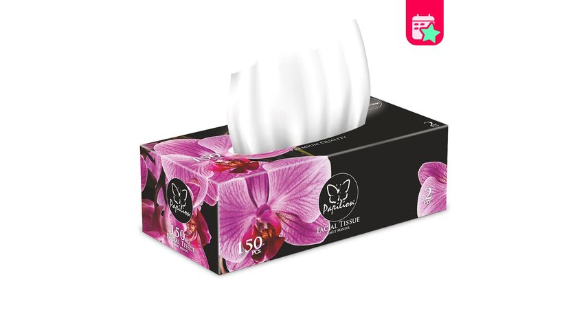Papilion Facial Tissue Box 150 Sheets