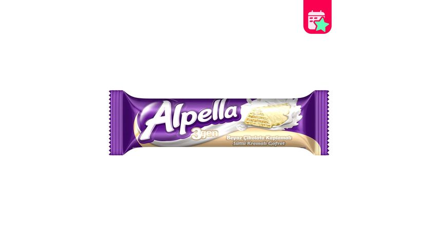 Ülker Alpella 3 gen White Chocolate Wafer 28 g