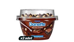 2x Danette Selection Hazelnut & Brownie 124 g Bundle