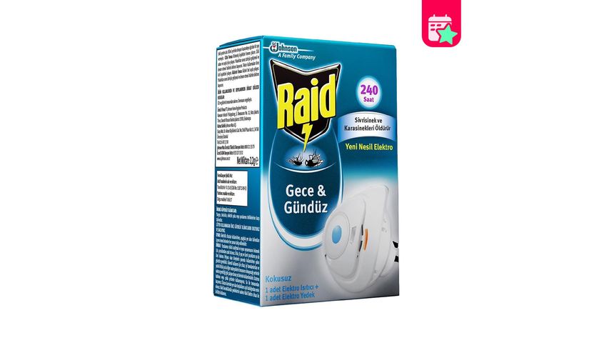 Raid Night & Day Electroheating System Fly Repeller + 1 Spare