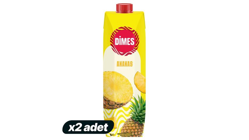2x Dimes Pineapple Drink 1 L Bundle
