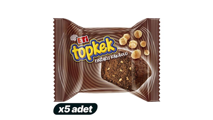5'li Eti Topkek Fındıklı Kakaolu Kek Paketi