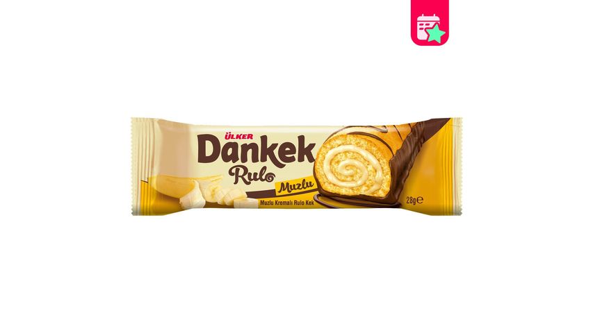 Ülker Dankek Banana Cream Filled Cake 28 g