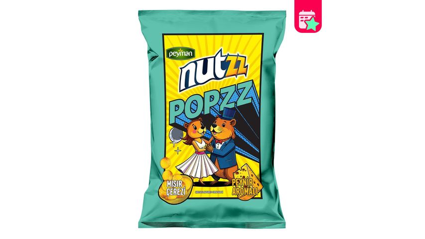 Nutzz Popzz Cheese Flavored Corn Snack 100 g