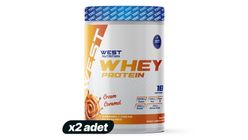 2'li Whey Karamel & Krema Aromalı Protein Tozu 540 g Paketi