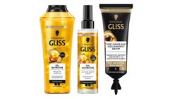 Gliss Oil Nutritive 3-Step Nourishment, Shine & Intensive Repair Set Bundle