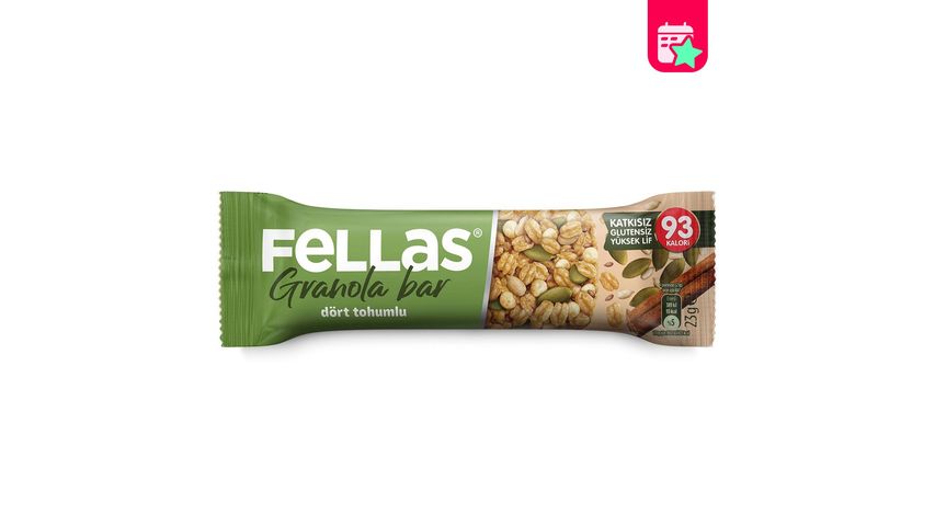 Fellas Four Seed Granola Bar 23 g