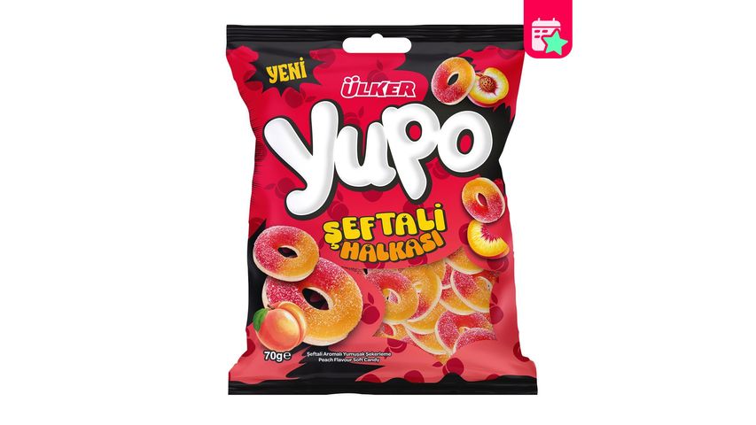 Ülker Yupo Peach Flavored Soft Candy 70 g