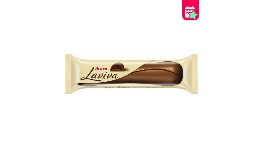 Ülker Laviva Filled & Biscuit Chocolate 35 g