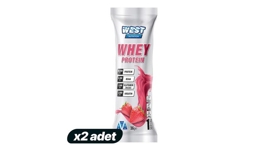 2x Whey Strawberry Flavored Protein Powder 36 g Bundle
