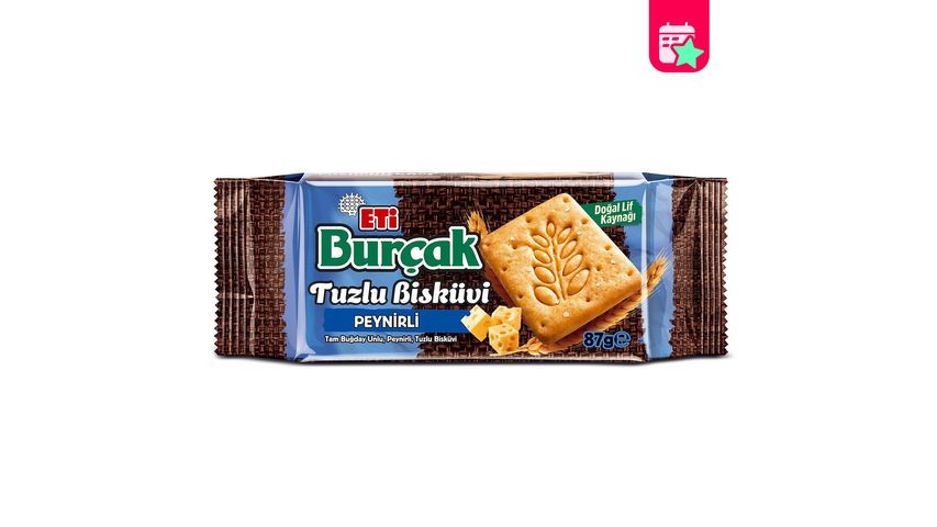 Eti Burçak Whole Wheat Cheese & Flavored Savory Biscuit 87 g