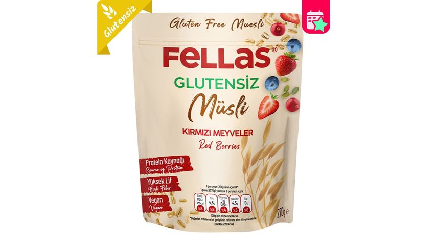 Fellas Gluten-Free Muesli with Red Fruits 270 g