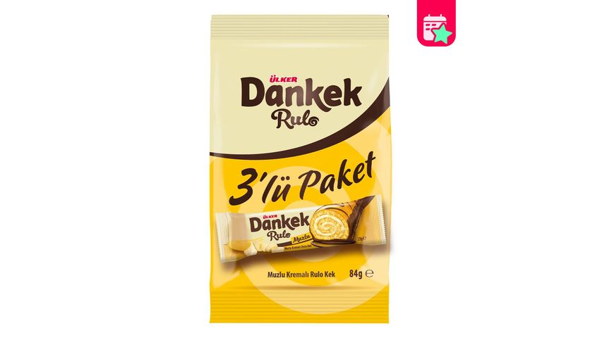 Ülker Dankek Banana Cream Filled Cake 3 x 28 g