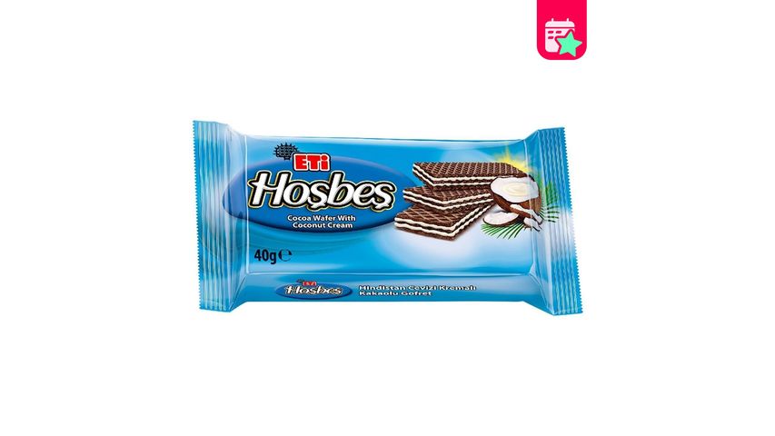 Eti Hoşbeş Coconut Cream Cocoa Wafer 40 g