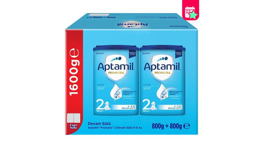 Aptamil 2 Follow-on Milk 800 x 2 Pieces 1600 g