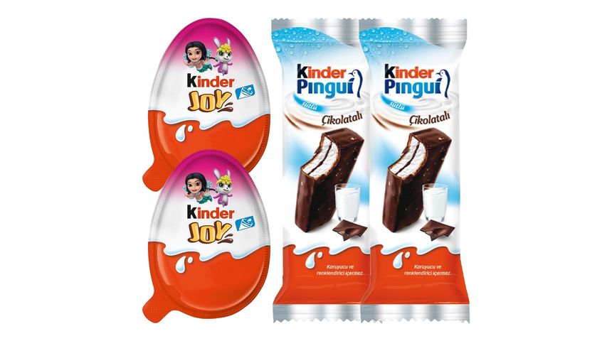 Kinder Joy Girl 20 g & Kinder Pingui Cake 30 g Bundle