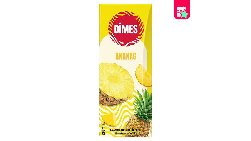 Dimes Pineapple Flavored Fruit Juice 200 ml