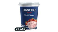 2x Danone Strawberry Yogurt 400 g Bundle