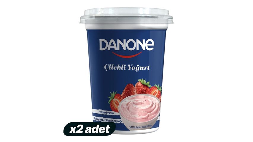 2'li Danone Çilekli Yoğurt 400 g Paketi