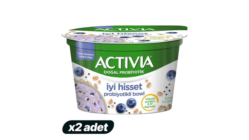 2x Activia Bowl Blueberry & Oats & Chia 150 g Bundle