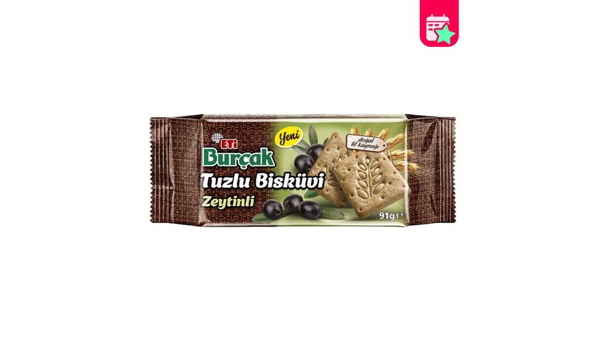 Eti Burçak Salted Olive Biscuits 91 g