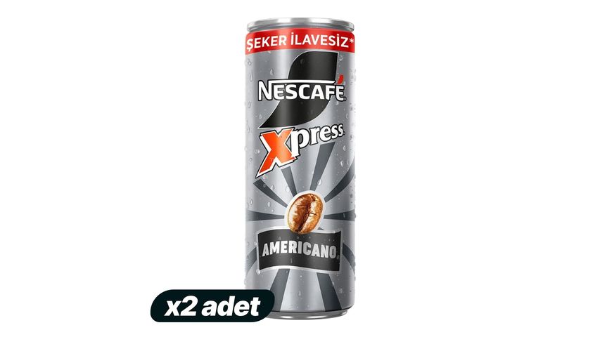2'li NESCAFÉ Xpress Americano Şekersiz Soğuk Kahve Paketi