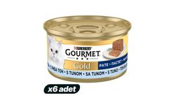 6'lı Purina Gourmet Gold Kıyılmış Ton Balıklı Yaş Kedi Maması 85 g Paketi