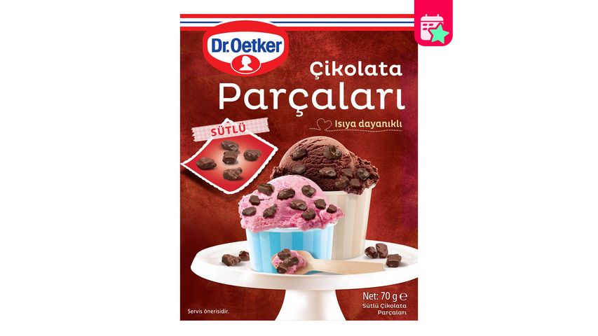 Dr. Oetker Milk Chocolate Chips 70 g