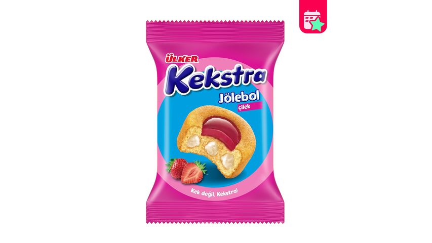 Ülker Kekstra Jellyball Strawberry Cake 40 g