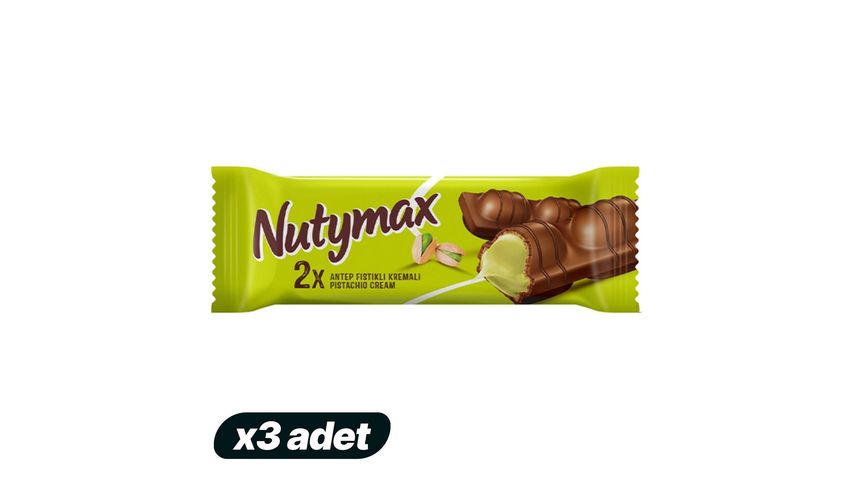 3'lü Nutymax Antep Fıstıklı Gofret Paketi