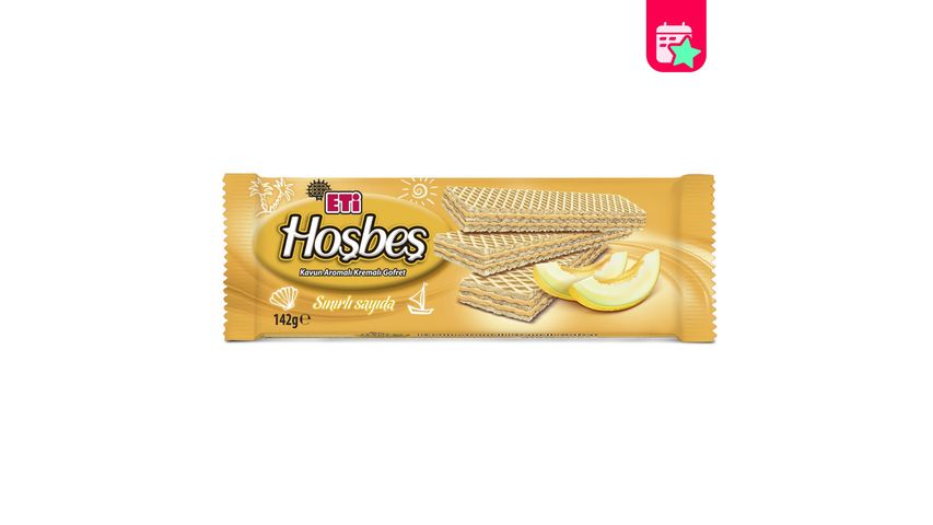 Eti Hoşbeş Melon-Flavored Cream Wafer 142 g