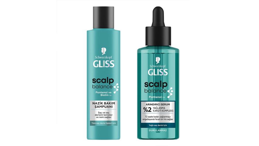 Gliss Scalp Balance 2'li Saç Derisi Dengeleme & Arındırma Bakım Seti Paketi