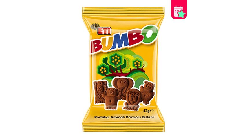Eti Bumbo Orange Flavored Cocoa Biscuits 42 g
