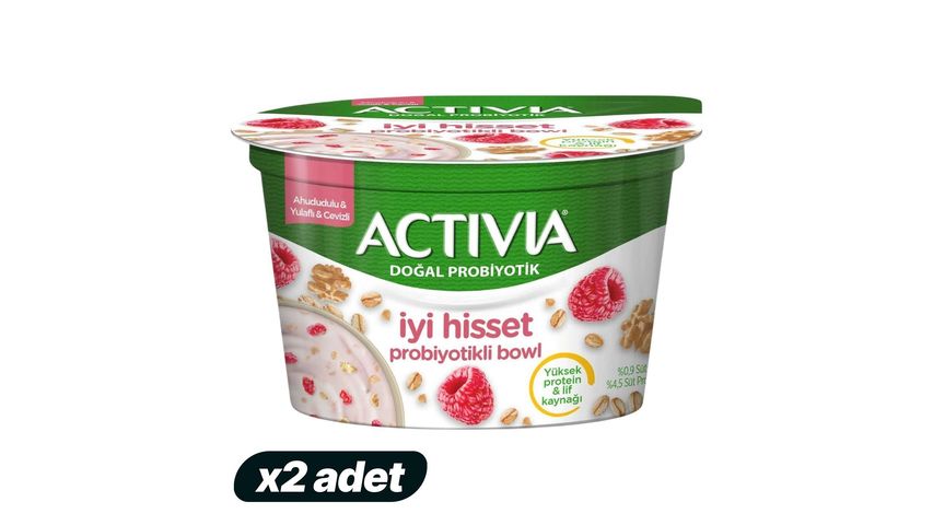 2'li Activia Bowl Ahududu & Yulaf & Ceviz 150 g Paketi