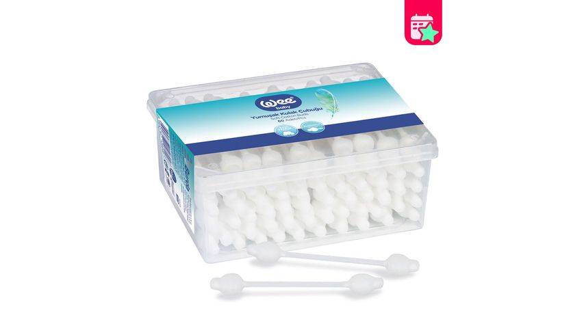 Wee Baby 60-Pack Safety Cotton Swabs