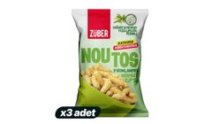 3x Züber Noutos Yogurt & Seasonal Greens Chickpea Chips 55 g Bundle