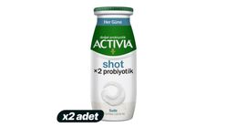 2x Activia Shot Plain 80 ml Bundle