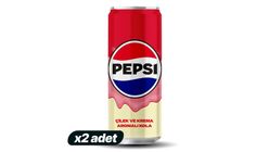 2'li Pepsi Çilek & Krema Aromalı Şekersiz Kola 330 ml Paketi