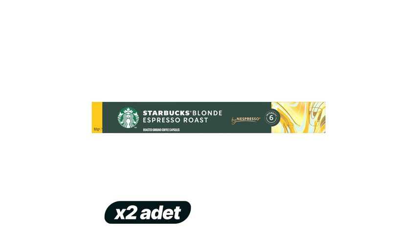 2x Starbucks Blonde Espresso Kapsül Kahve 53 g Bundle