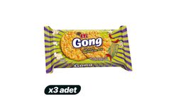 3x Eti Gong Milk Corn Flavored & Spicy Rice Cake 68 g Bundle