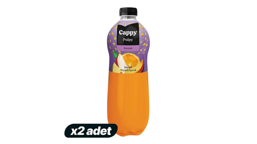 2'li Cappy Pulpy Karışık Meyveli İçecek 1 L Paketi