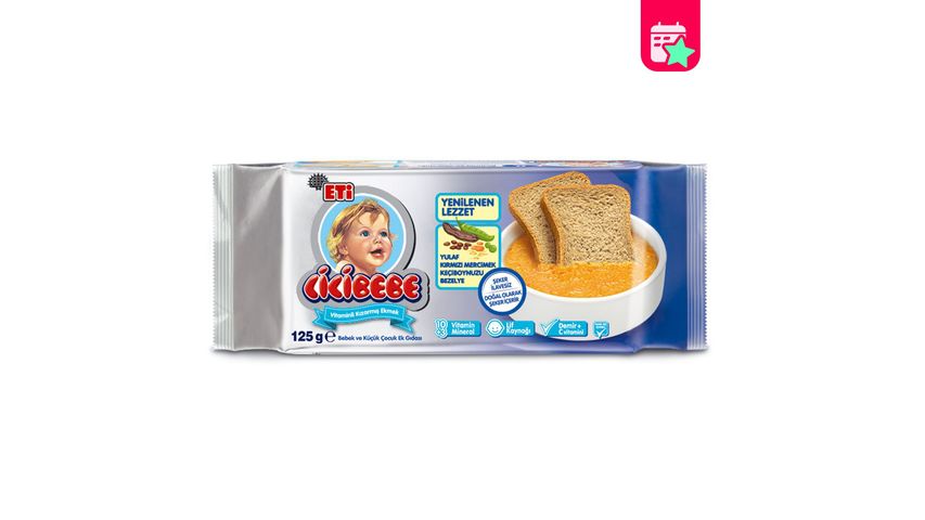 Eti Cicibebe Sugar-Free Bread 125 g