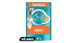 6'lı Purina One Tavuklu & Fasulyeli Yetişkin Yaş Kedi Maması 85 g Paketi