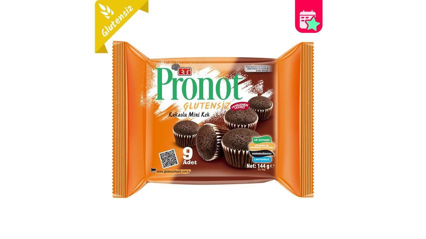 Eti Pronot Gluten-Free Cocoa Cake 144 g